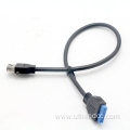 Usb3.0 female 20pin motherboard baffle cable